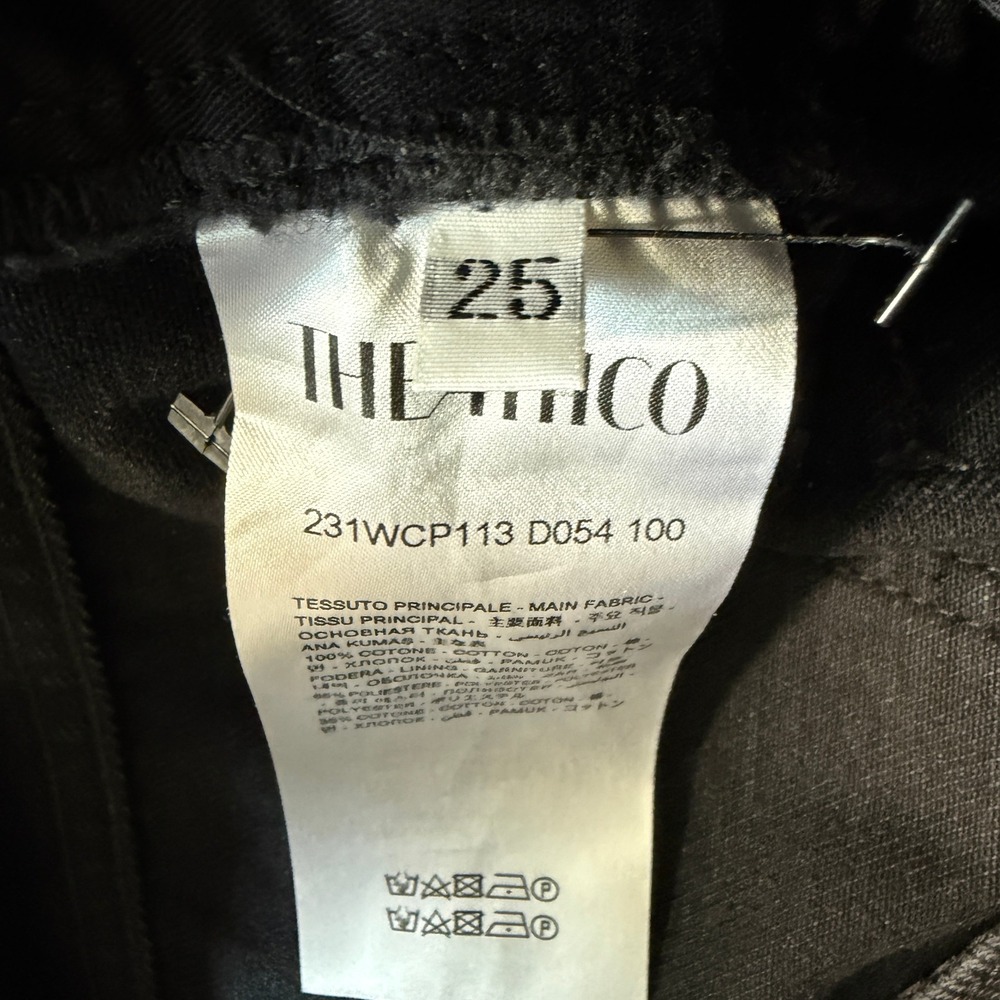 NWOT The Attico Essie Low Rise Tapered Cargo Jeans Black Denim 25 XS - Picture 7 of 14